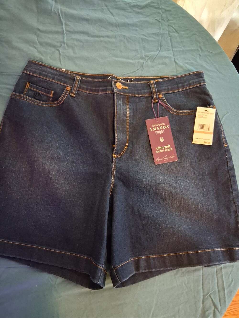Dark Blue Women’s Straight Jean Shorts